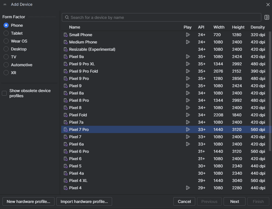 Add emulator to Webstorm