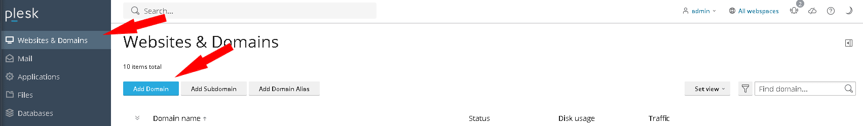 Add Domain