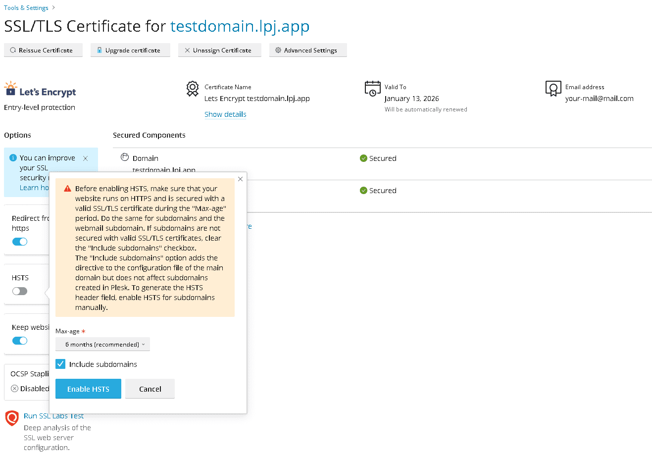 plesk-add-free-ssl-to-domain